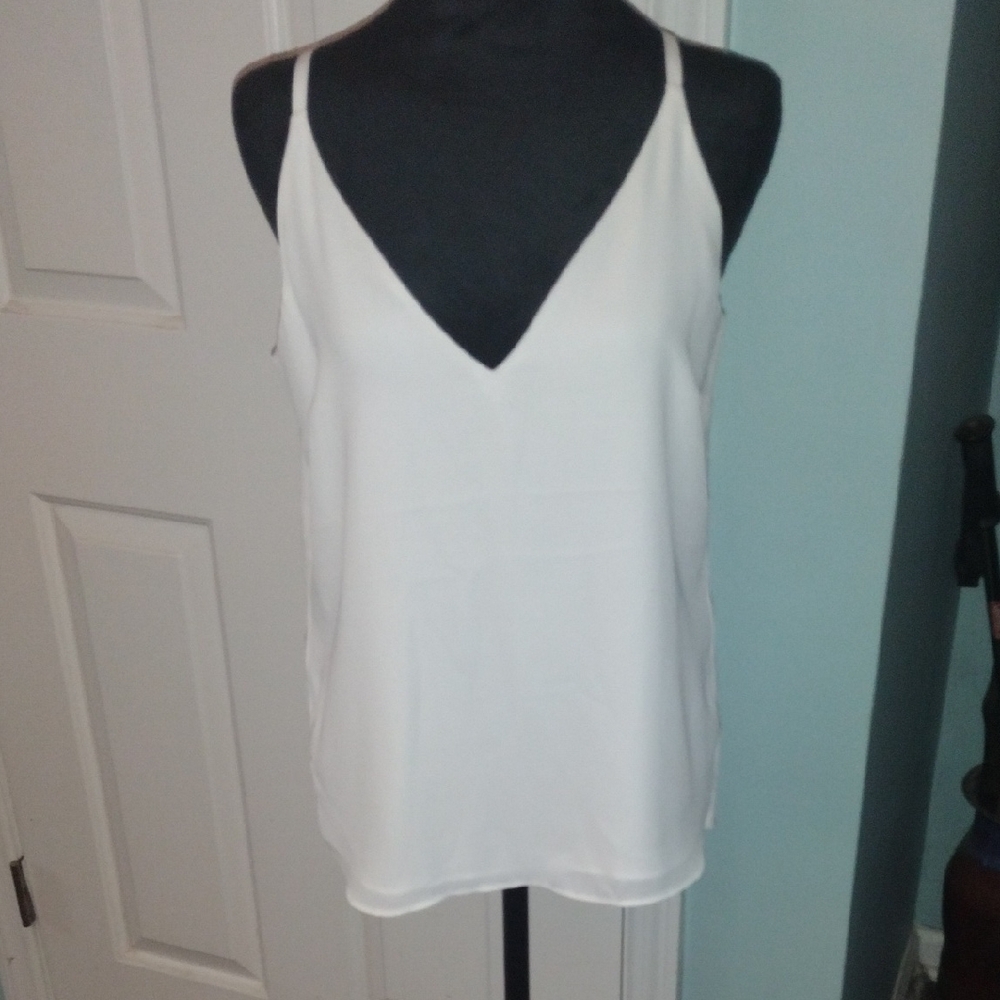 NWT White House Black Market Elegant White Women's Top